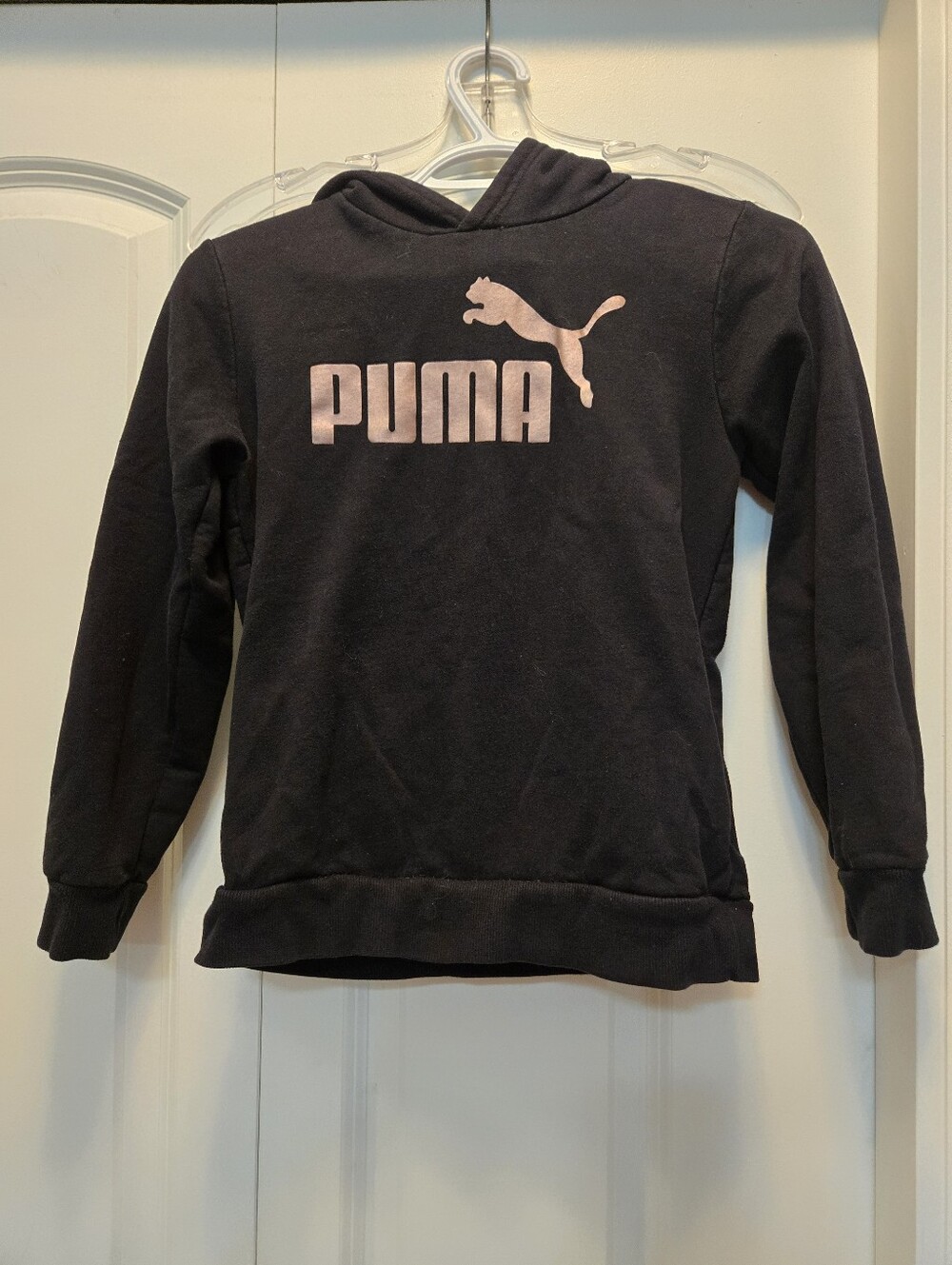 Puma Black Hoodie with Light Bronze Logo - Kids